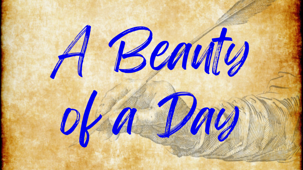 A Beauty of a Day Poem for Renee